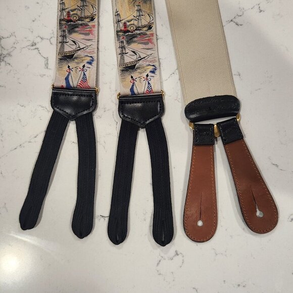 Trafalgar Calvin Curtis Design Lady Liberty Suspenders - Picture 6 of 6